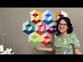 💥 BEGINNER Scrappy 3D CUBE Quilt Tutorial