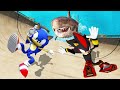 GTA 5 Sonic vs Shadow Water Ragdolls & Fails Ep.3 (Euphoria physics Funny Moments)