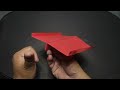 how to make a very simple paper boomerang airplane