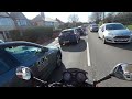 Considerate Police: 1  Police car deliberately pulls out and tries to knock me off my Motorbike