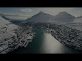 Klaksvík - Winter Aerial Footage // DJI Mavic Air 2 4K