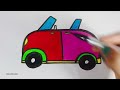 Easy Car drawing for kids step by step | Car drawing and coloring | easy drawing for kids