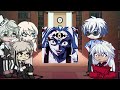 White hair characters react to each other | UME/DAKI | JJK, Inuyasha, Demon Slayer, BSD