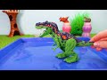 Fizzy Explores Colors With Dinosaur Slime Bottles | Fun Stories For Kids