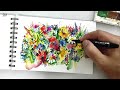 How to do watercolor painting || abstract art meditation || watercolor meditation art || art therapy