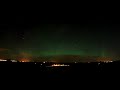 Aurora borealis (=northern lights) observed at Aberdeen City, Scotland, 09 October 2012