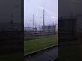 Edinburgh Tram Depot viewed from a passing tram.