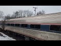 [4K] 80 MPH Amtrak 56 Vermonter Blows By March 29 2024