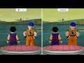 Dragon Ball Z Budokai | Graphics Comparison | PS2 Gamecube PS3 XBOX360 | Side by Side