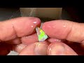 34 mins of exposing gem opals on a grinding machine