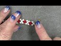 Easy Holiday Beaded Bracelet Tutorial