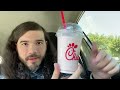 Chick-fil-A NEW Cherry 🍒 Berry Frosted Lemonade 🍋 Review!