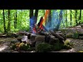 Burning Campfire in the Lap of Green Nature 🔥 | 1 Hour of Calming 4K Ultra HD Video