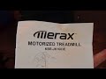 Merax MS020307BAA JK1603E Easy Assembly Folding Electric Treadmill Motorized Running Machine