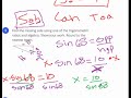 Unit 3B Pretest questions 8 to 10 (Using Trigonometry to find missing sides)