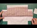 How to sew a large travel bag. Two toned boxy bag