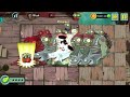 PvZ 2 Power Up - Every Plants x10 use 5 plant food Vs Gargantuar Pirate Zombies Level 10