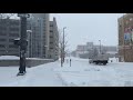 Walking in the Snow in Downtown Omaha