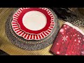 Christmas Tablescape Black Red and Gold