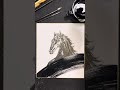 【墨絵】Japaneseink drawing horse