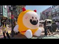 Hongdae Street Walking tour. Seoul City Korea 4k City Tour