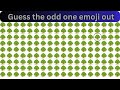 Find the odd emoji out | find the odd emoji hard challenge | find the odd one out.