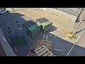 Kids dump garbage outside dumpster