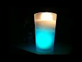 Stare at a color changing candle.