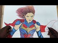 Supergirl Drawing for | Vijay Art Works