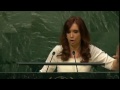 Discurso de la Presidenta Cristina Kirchner en la ONU.  #CFKEnLaONU