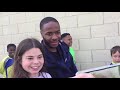 Raheem Sterling Gets Mobbed By Fans at a Football Tournament in Milton Keynes 26 May 2018