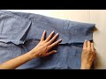 DIY denim skirt form jeans 