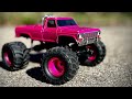 My little daughters pink Ford F150 basher, FMS FCX24 Smasher, #fcx24 #fms #rccrawler