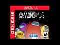 Among Us custom Sega Genesis label (Something I made for my siblings)