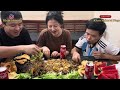 Spicy Mimi shingju mukbang with Gizzards and liver #watermelon #kingchilli