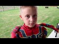 Little Flash Tests Iron Spider-Man Gear!