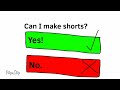 Can I make shorts for my channel?