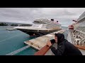 Carnival Elation Departing Nassau Bahamas 12/24/2022 & 3 ship horn battle with Disney Wish.