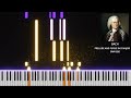 BACH Prelude and Fugue in D major - PianoTutorial in 4K #bach #piano #pianoscore
