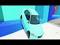 Funny cars & Giant Wheel Car vs Slide & Portal Trap - Cars vs Trains vs Bandit car - BeamNG.Drive