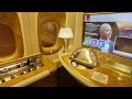 Emirates 777 First Class: Ultimate Luxury Flight Experience - Miami to Dubai (Short)