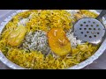 Cooking stuffed salmon in Iranian village style