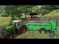 Harvesting WHEAT, Picking up Straw and Spreading MANURE│Erlengrat│FS 22│Timelapse 9