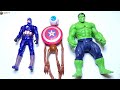 Assemble Marvel Toys - CAPTAIN AMERICA & HULK vs SIREN HEAD - Avengers Superheroes Toys