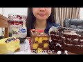 MUKBANG CHEESECAKE, STROOPWAFFLE, BLACKFOREST #michloveeatasmr