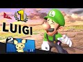 Smash Bros Ultimate with friends Luigi vs Pichu wins by doing almost nothing
