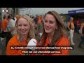 Oranjefans in Hamburg in extase na overwinning op Polen