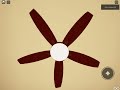Ceiling fans in a roblox house