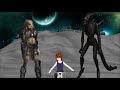 Alien and Predator Carl MMD