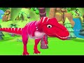 Dinosaurs Building a Giant Mud House: T-Rex and Brachiosaur in Jurassic Zoo Adventures